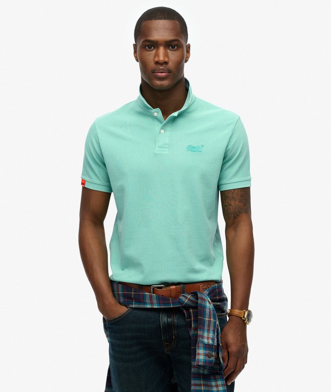 Superdry Vintage Destroy Polo Shirt Spearmint