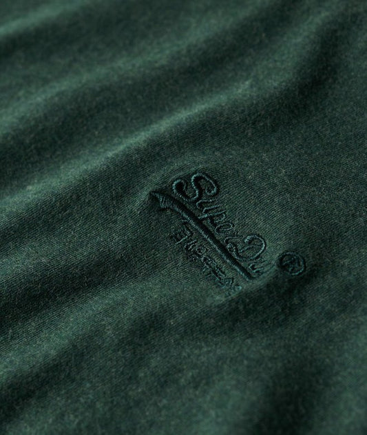 Superdry Essential Logo Embroidered T-Shirt Buck Green Marl*