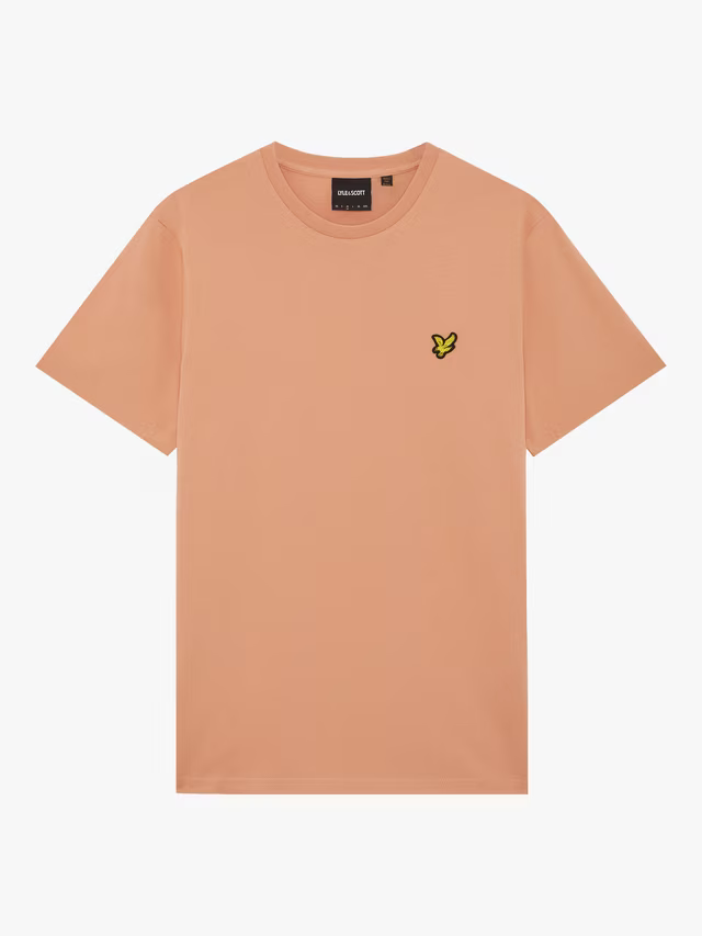 Lyle & Scott Cotton Crew Neck T-Shirt Terracotta Pot