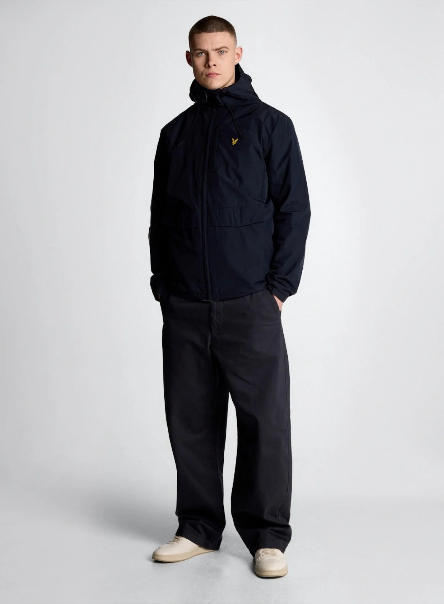 Lyle & Scott Lightweight Hooded Jacket Dark Navy