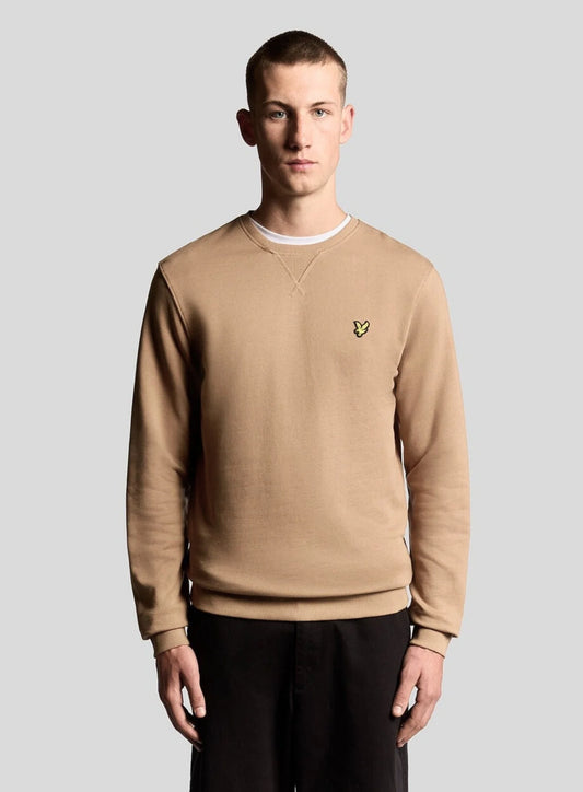 Lyle & Scott Cotton Crew Neck Sweatshirt Barley