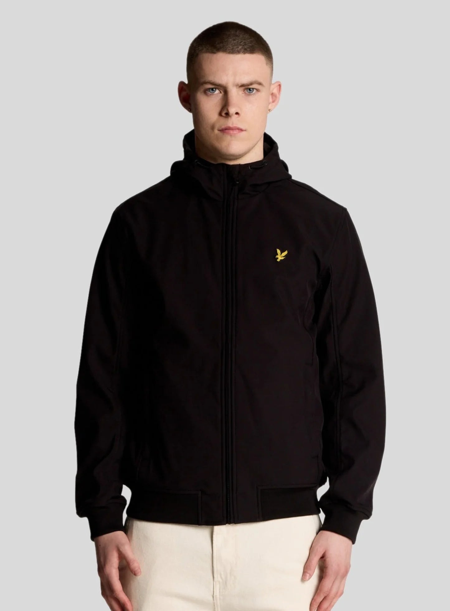 Lyle & Scott Mesh Lined Softshell Jacket Jet Black