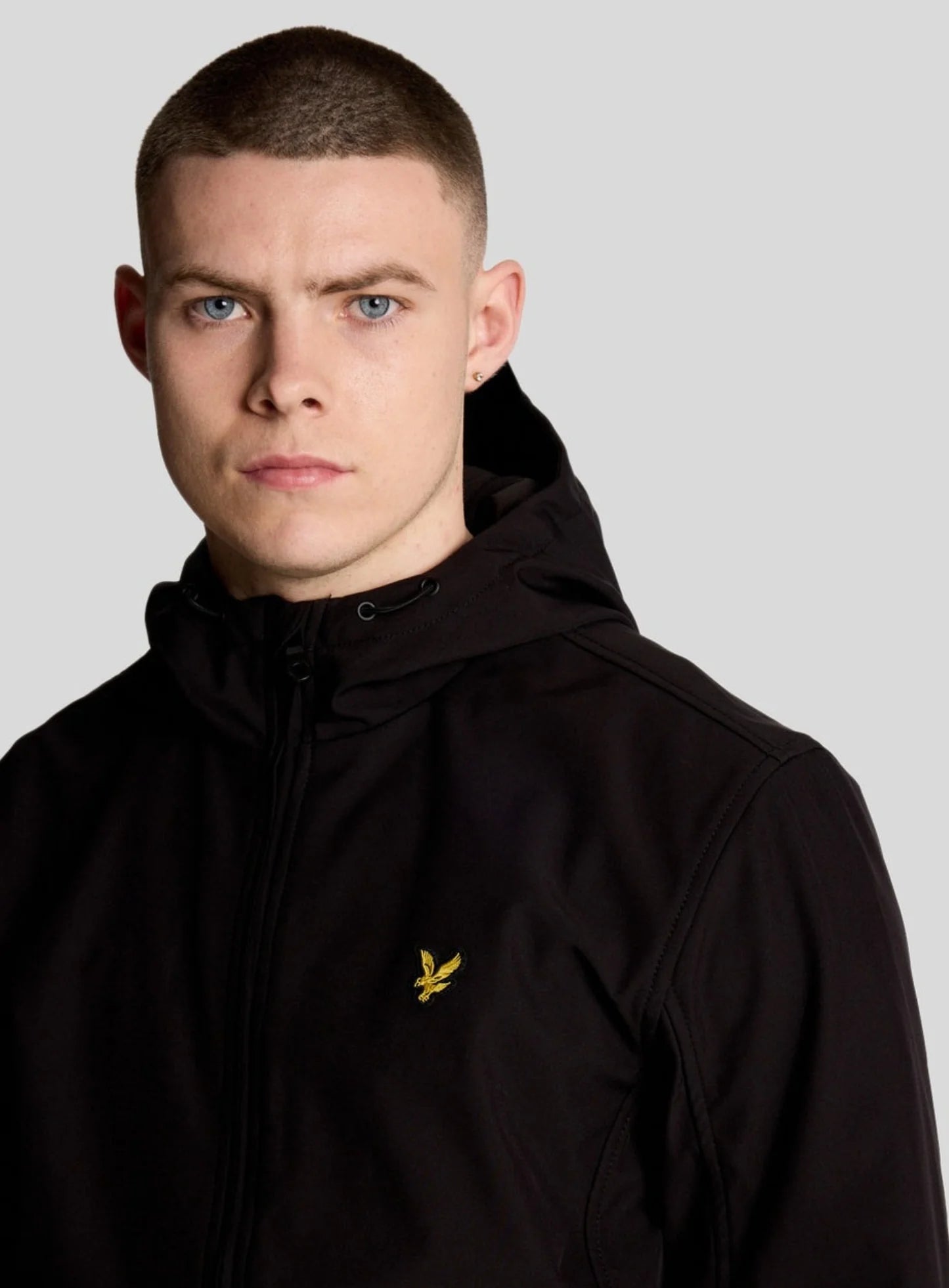 Lyle & Scott Mesh Lined Softshell Jacket Jet Black