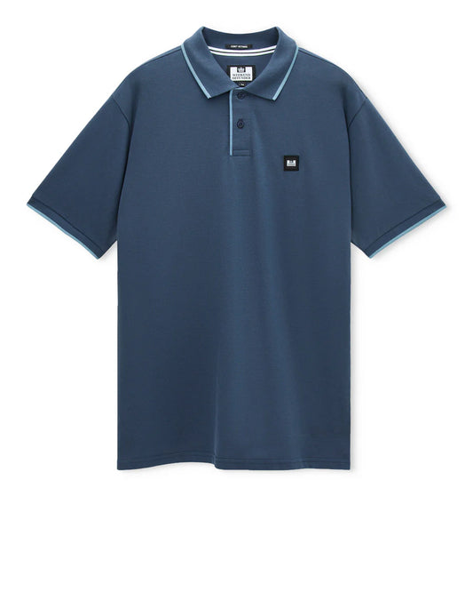 Weekend Offender Cadwell Tipped Polo Lagoon/Peruvian Blue