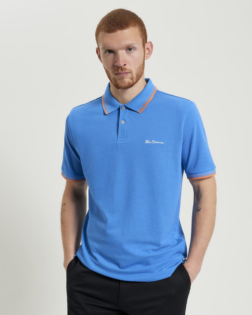 Ben Sherman Signature Pique Polo Kingfisher