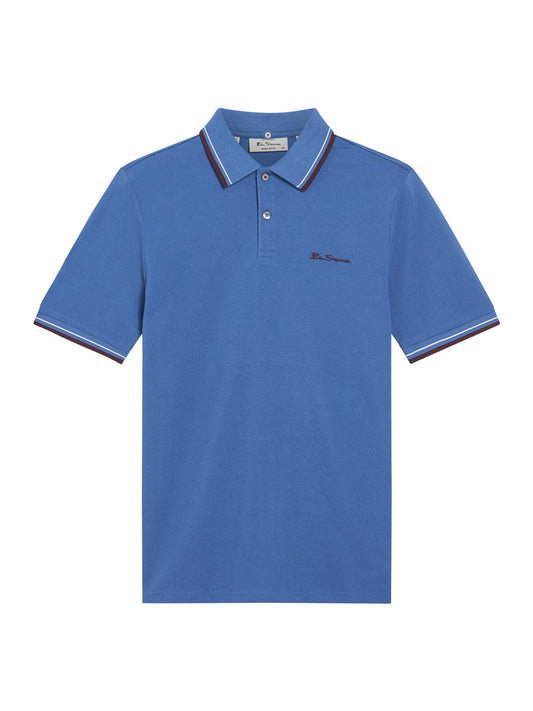 Ben Sherman Signature Pique Polo Cobalt