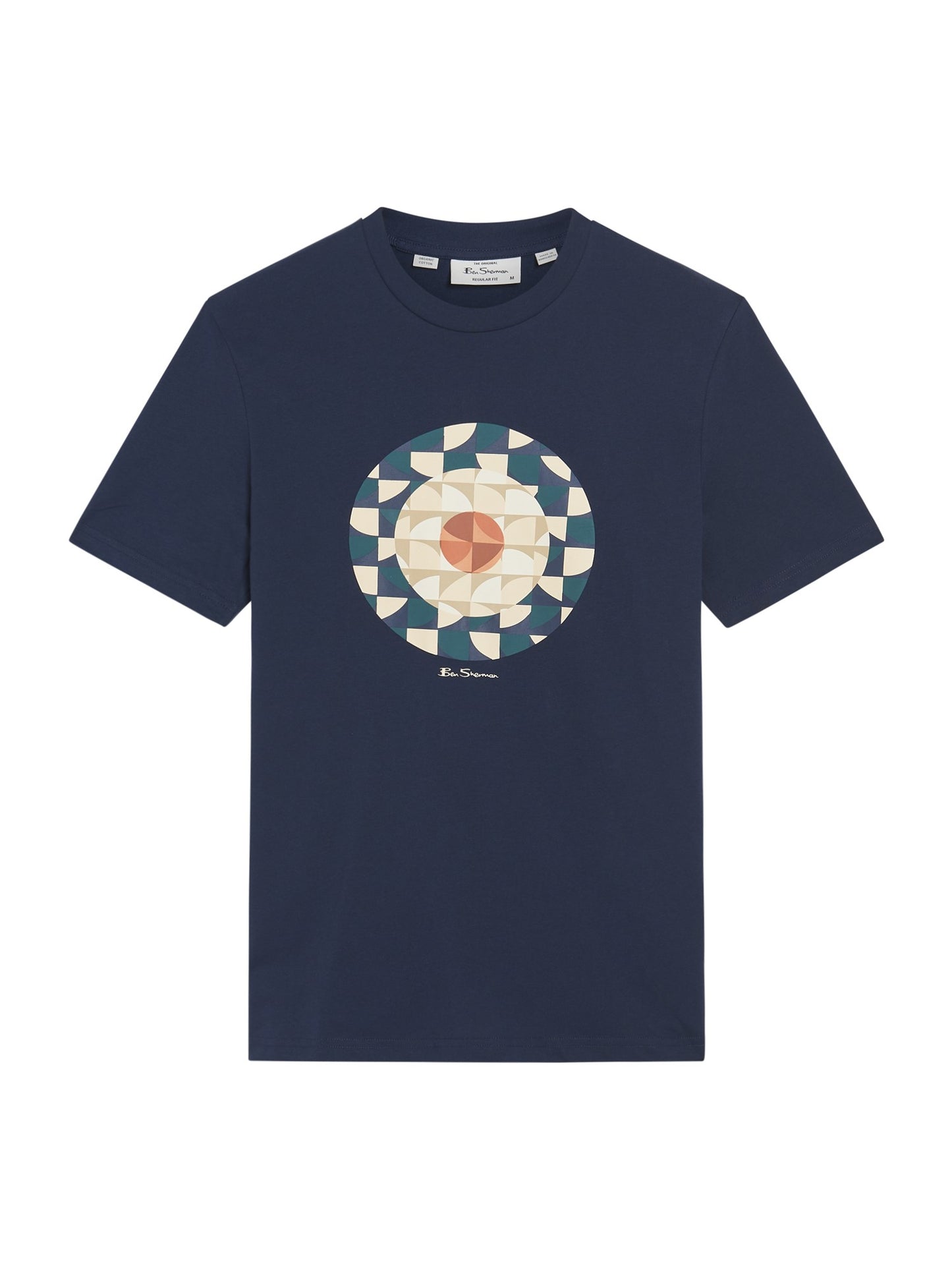 Ben Sherman Geo Target T-Shirt Dark Navy