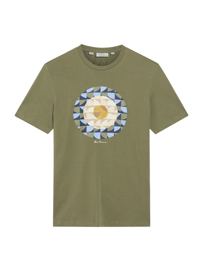 Ben Sherman Geo Target T-Shirt Litchen Green