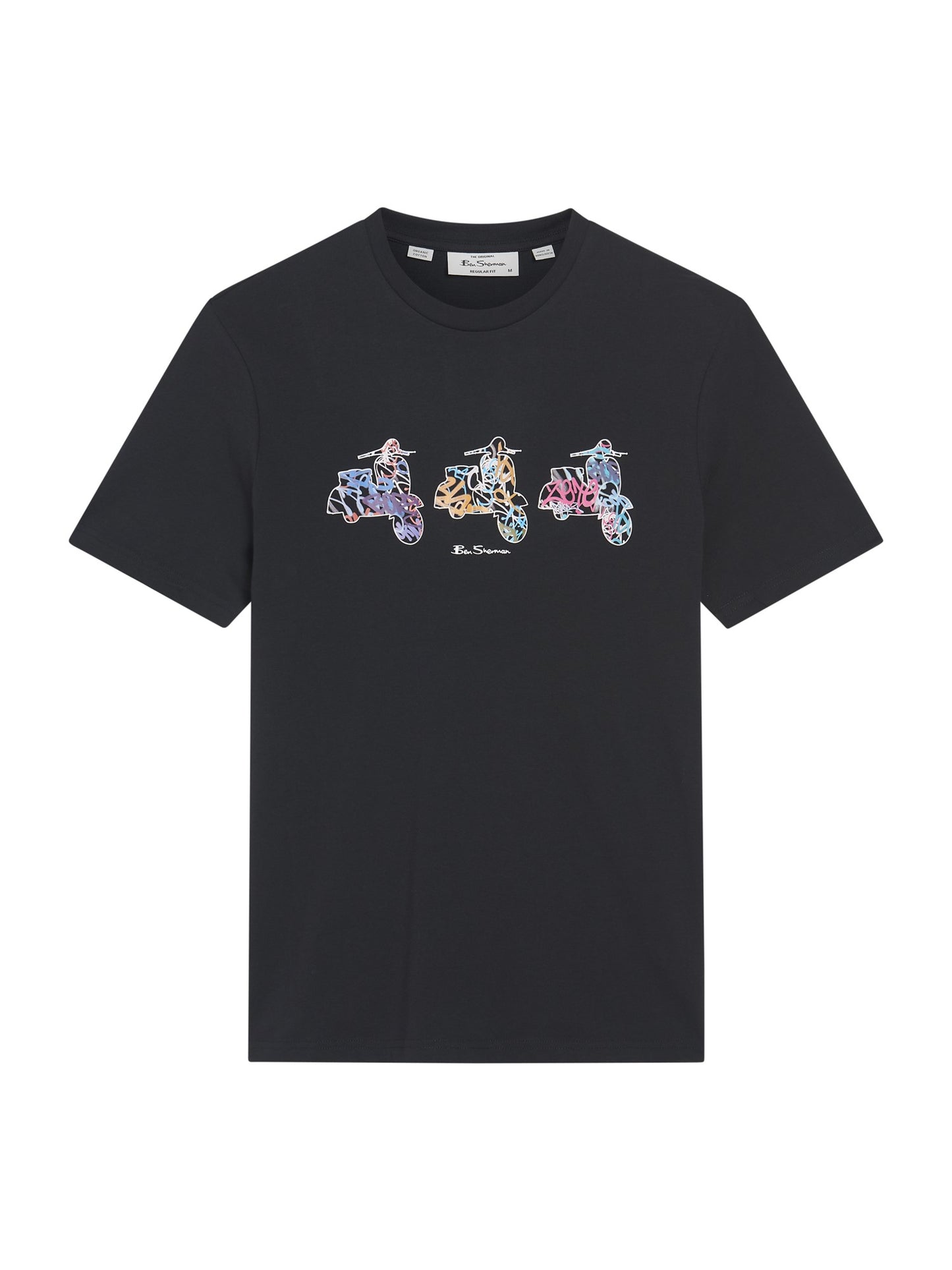 Ben Sherman Scooter Spray T-Shirt Black