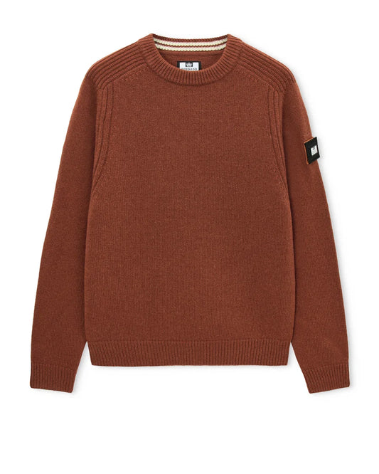 Weekend Offender Zagreb Wool Rich Sweater Brick