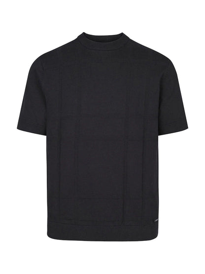 Luke 1977 Lerwick Tonal Knit T-Shirt Black