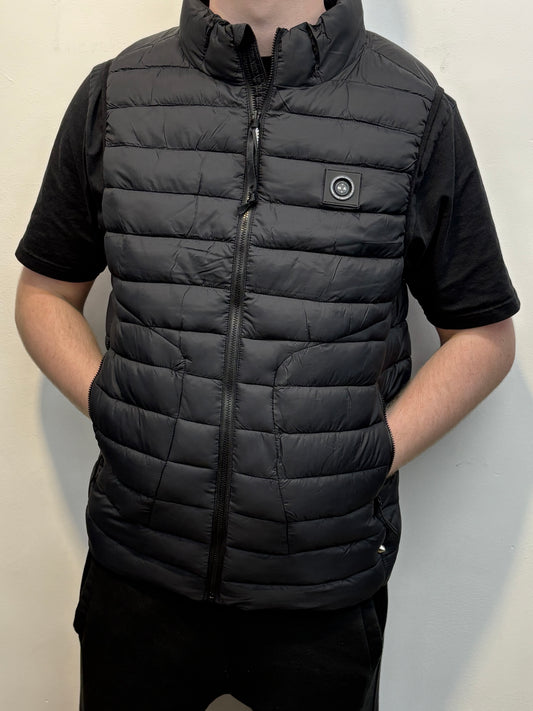 Marshall Artist Oakdale Bubble Vest Black