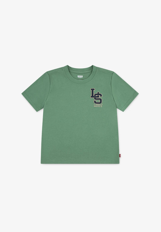Levis Junior LS Logo T-Shirt Deep Grass Green