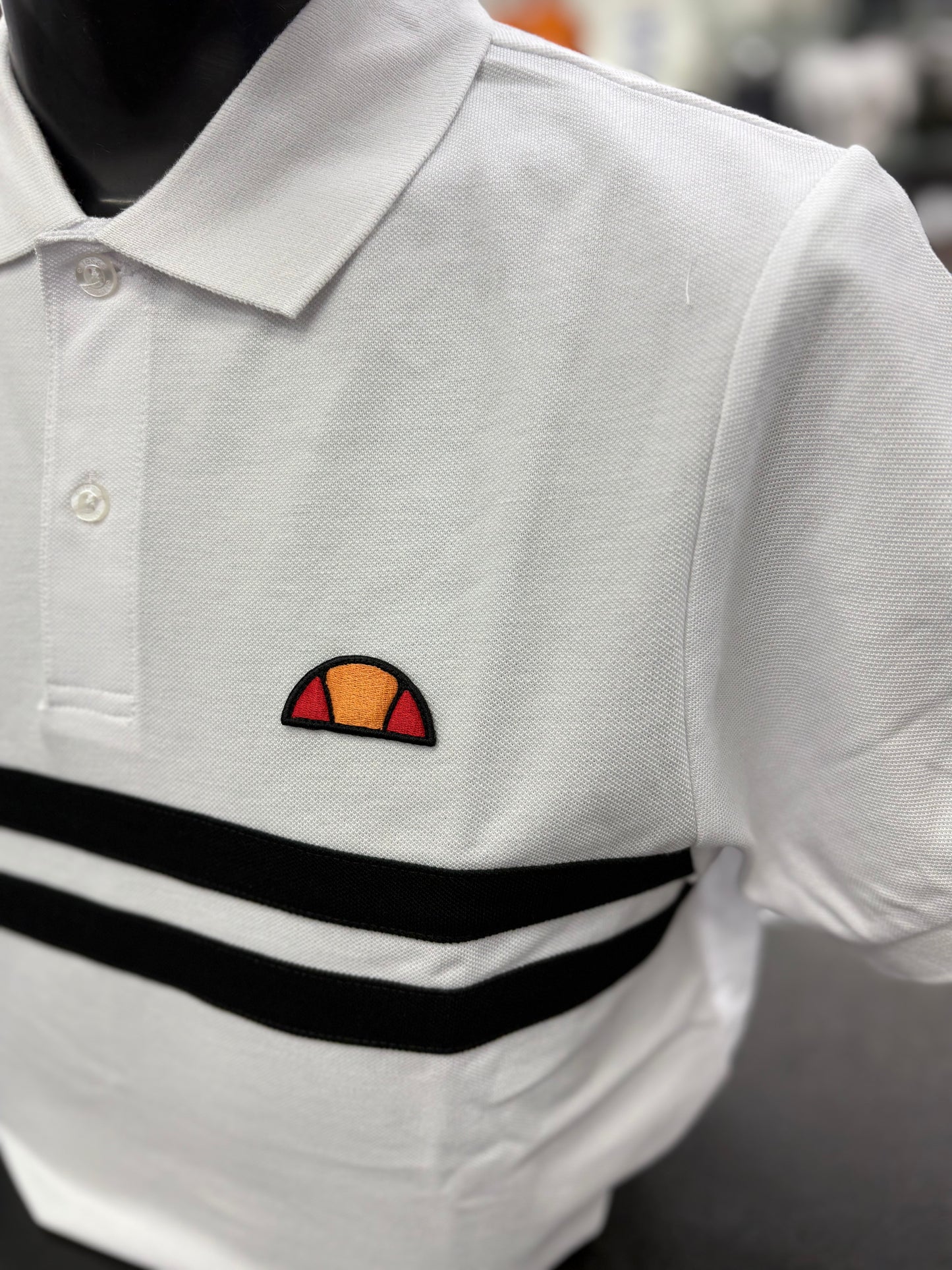 Ellesse Muccia Polo Shirt White/Black