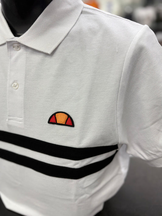 Ellesse Muccia Polo Shirt White/Black