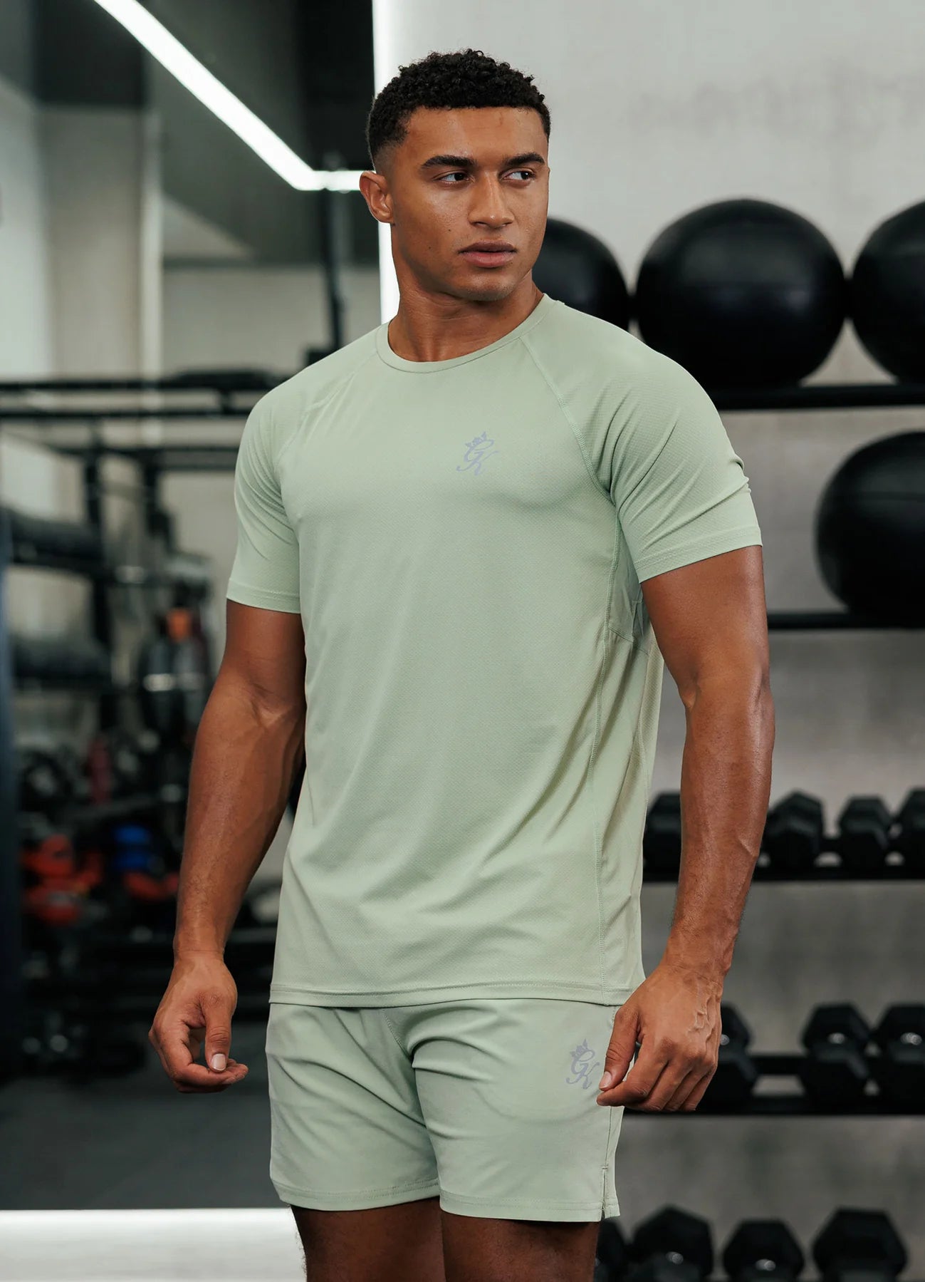 Gym King Energy T-Shirt Washed Sage