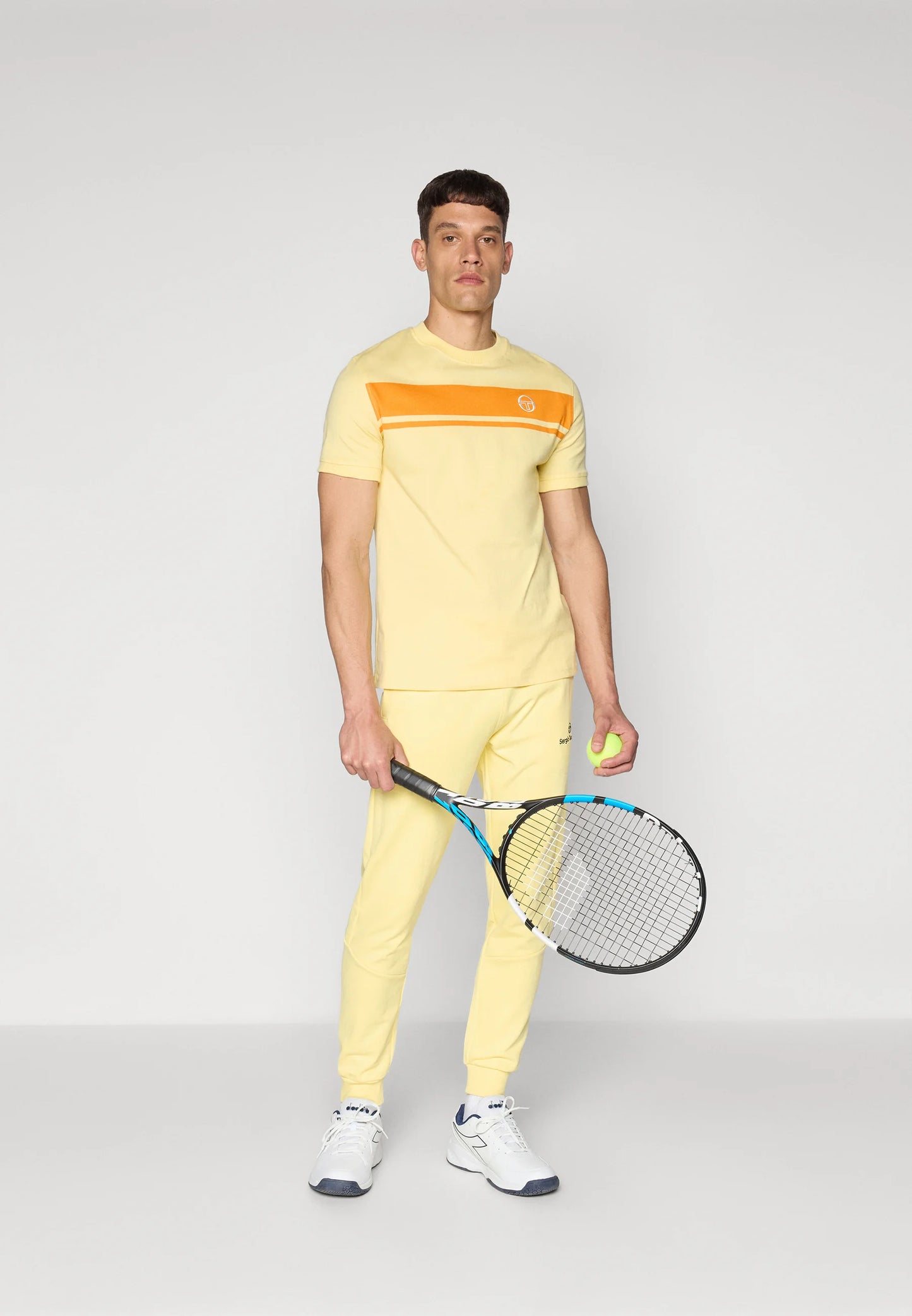Sergio Tacchini Master T-Shirt Pale Banana/Autumn Glory