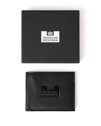 Weekend Offender Leather Billfold Wallet With Gift Box Black