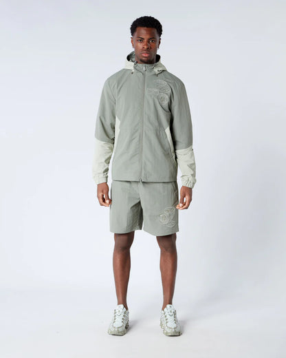 MERCIER Angle Badge Windbreaker Sage