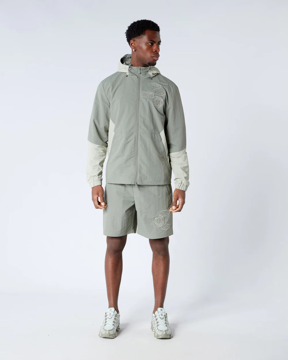 MERCIER Angle Badge Shorts Sage