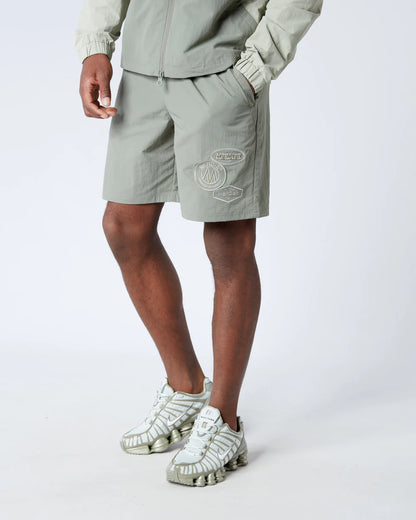 MERCIER Angle Badge Shorts Sage