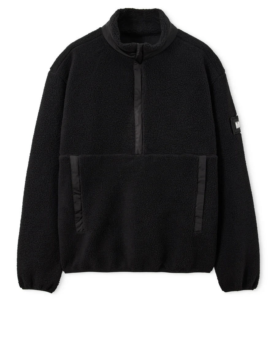 Weekend Offender Stanier Overhead Fleece Black