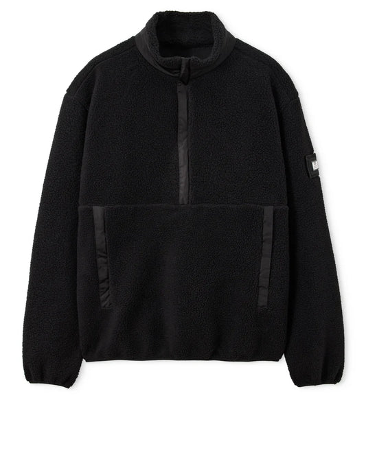 Weekend Offender Stanier Overhead Fleece Black