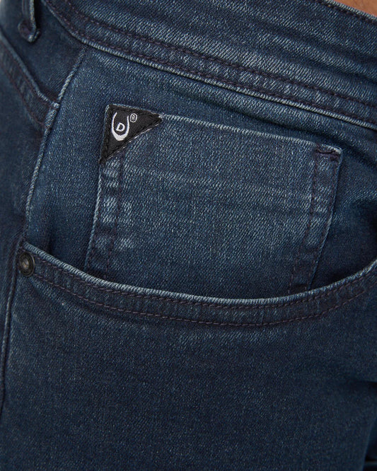 DUCK & COVER Slim Fit Jeans Maylead Blue Black Wash