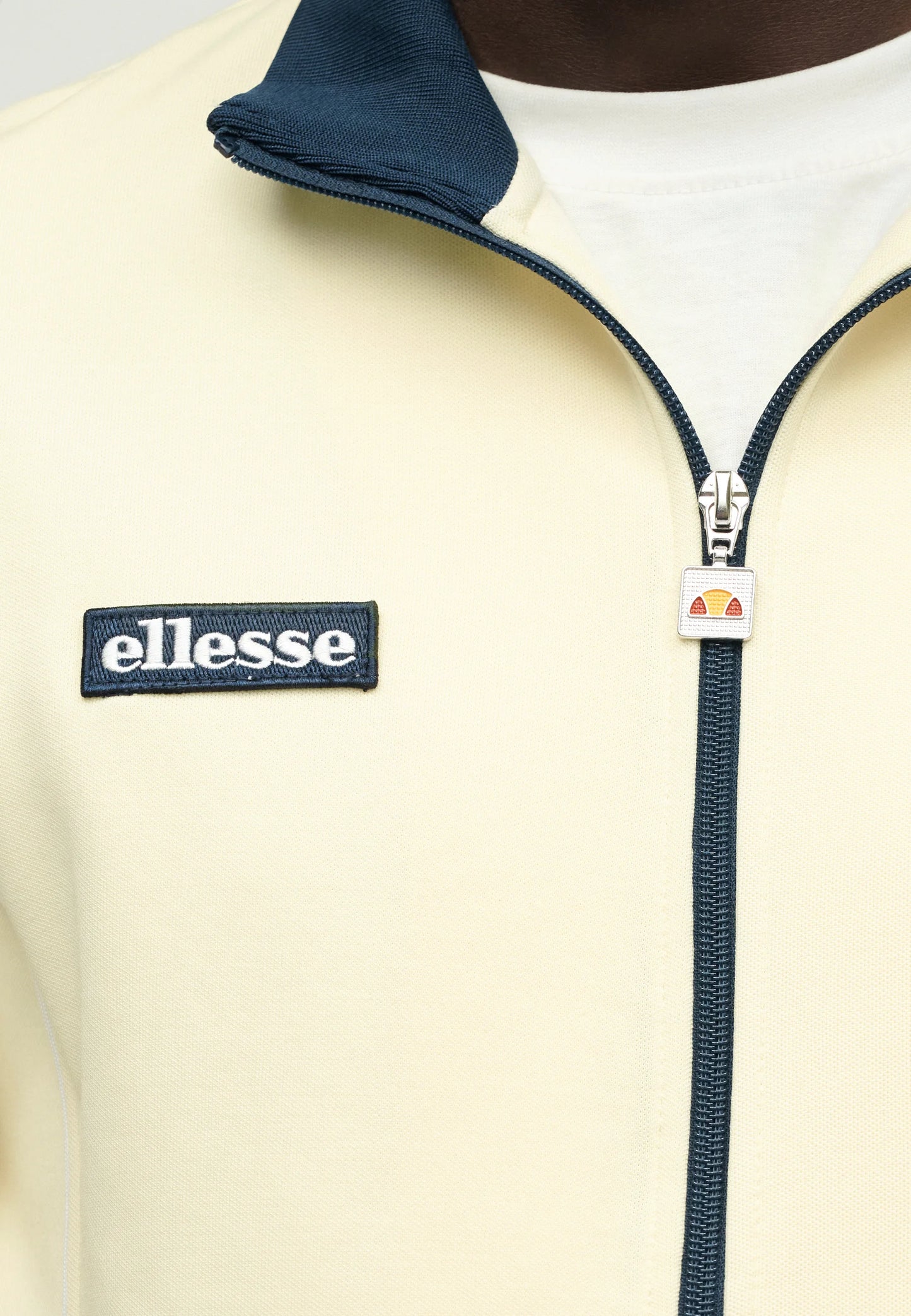 Ellesse Milan Track Top Light Yellow/Navy