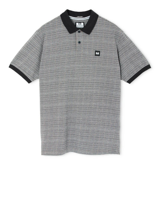 Weekend Offender Winfield Jacquard Polo Black Mix