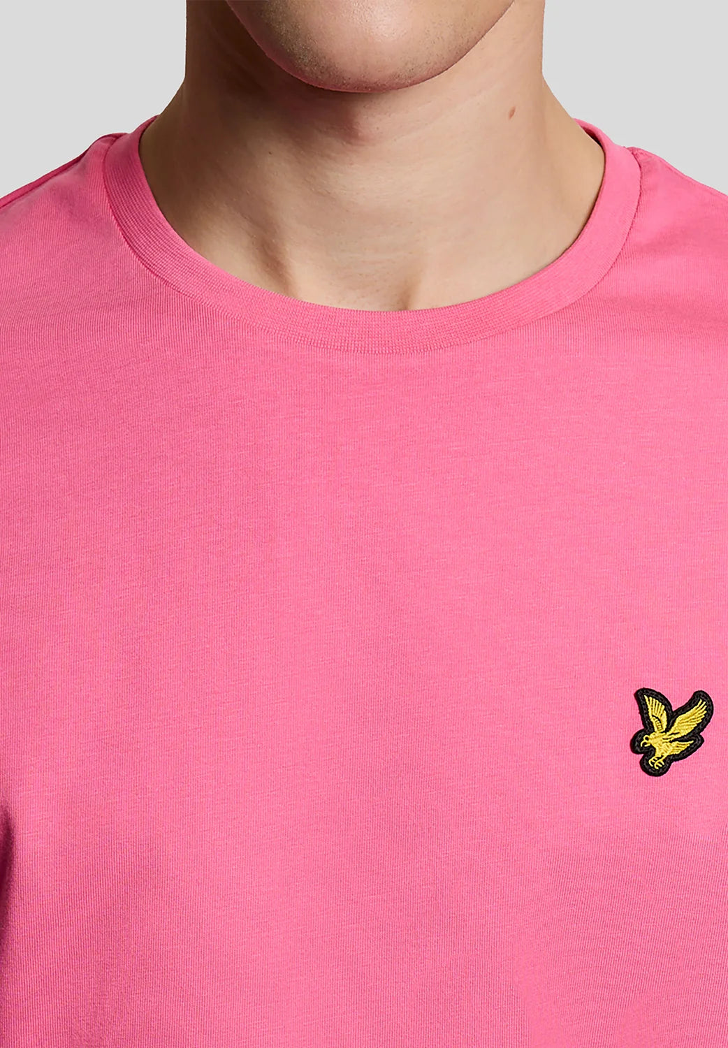 Lyle & Scott Cotton Crew Neck T-Shirt Hot Pink