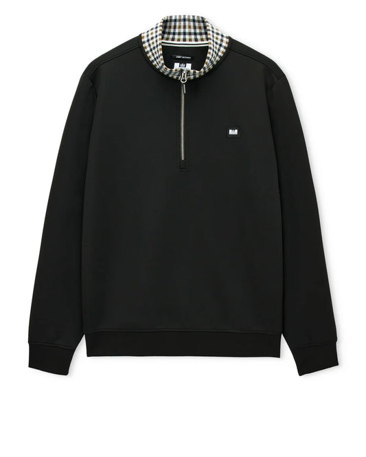 Weekend Offender Henson 1/4 Zip Sweatshirt Black
