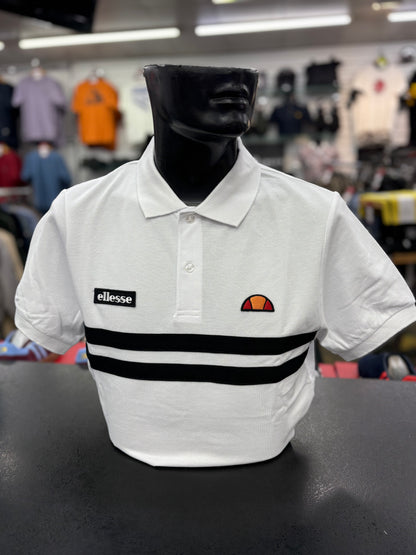 Ellesse Muccia Polo Shirt White/Black