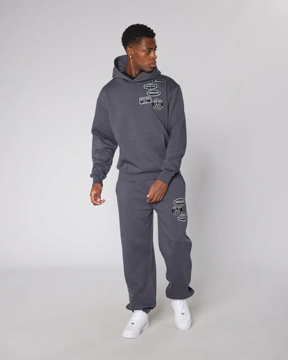 MERCIER Relaxed OG Mono Hoodie Irongate