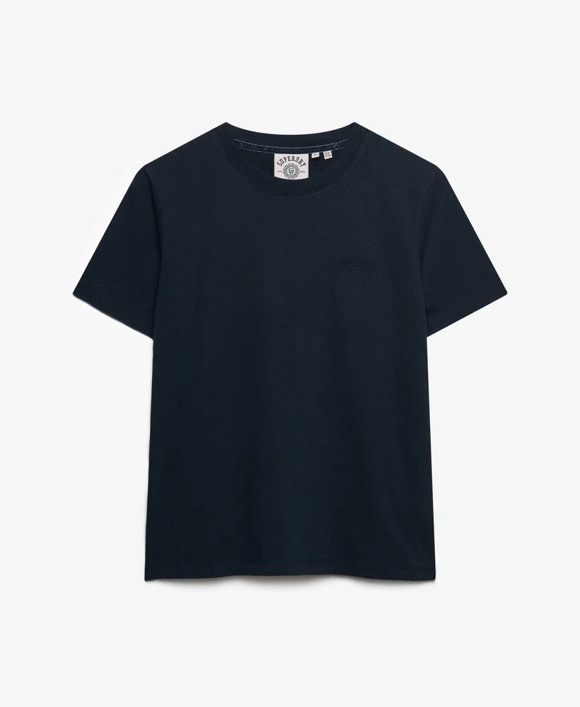 Superdry Ladies Essential Logo EMB T-Shirt Eclipse Navy