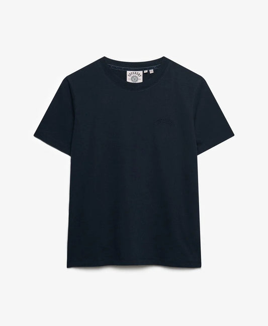 Superdry Ladies Essential Logo EMB T-Shirt Eclipse Navy