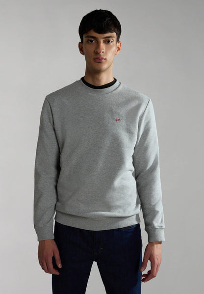 Napapijri BALIS CREW 1 Sweatshirt Medium Grey Melange