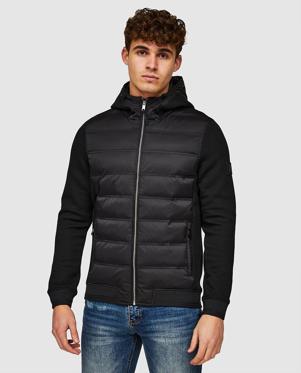 Alessandro Zavetti Petrelli 3.0 Quilted Hooded Hybrid Jacket Black