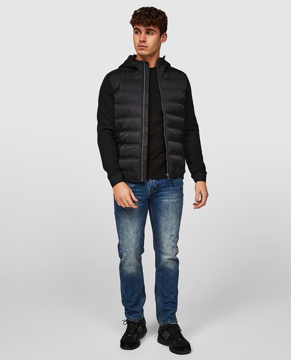 Alessandro Zavetti Petrelli 3.0 Quilted Hooded Hybrid Jacket Black