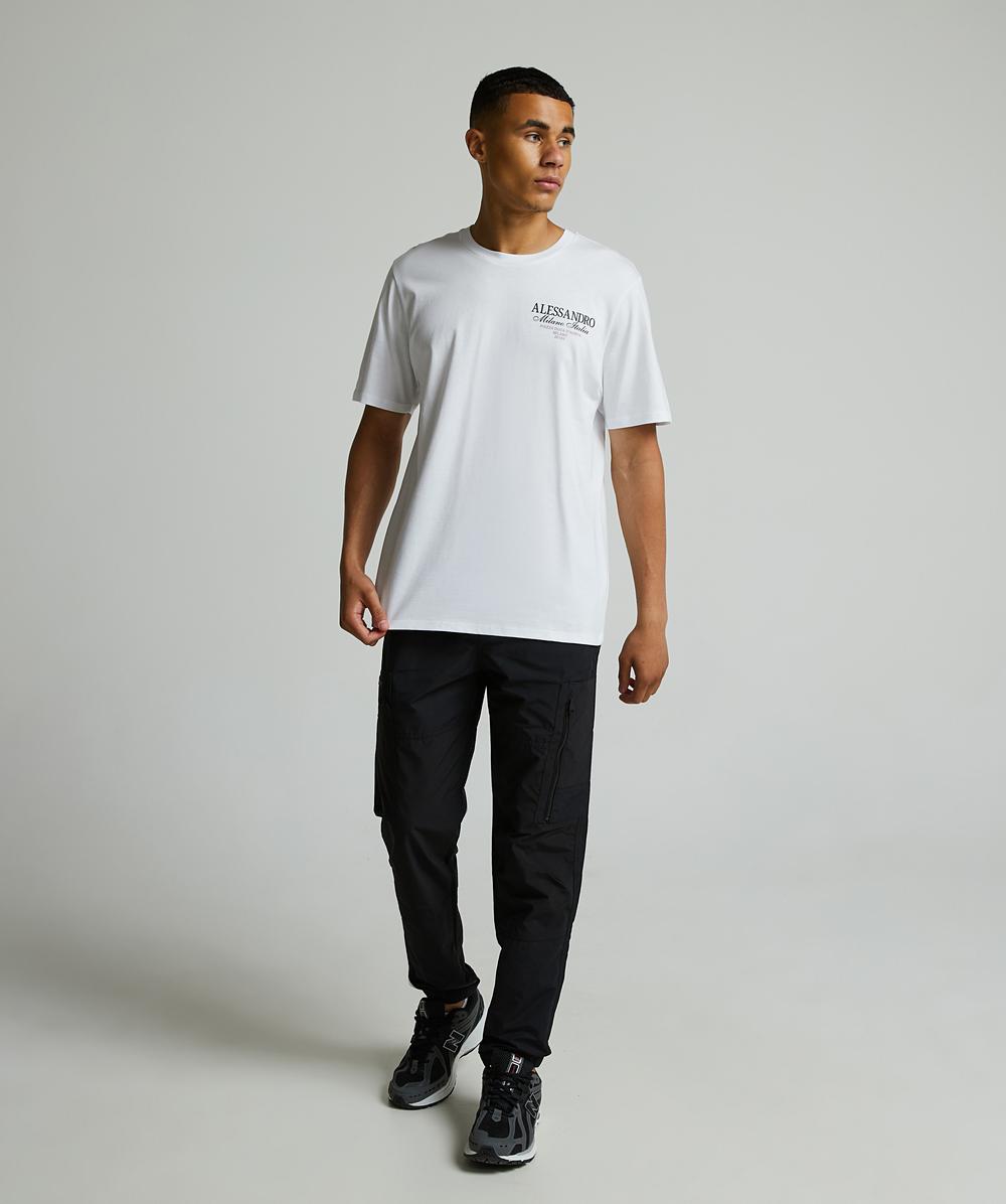 Alessandro Zavetti Montanelli T-Shirt White/Jet Black/Lilac