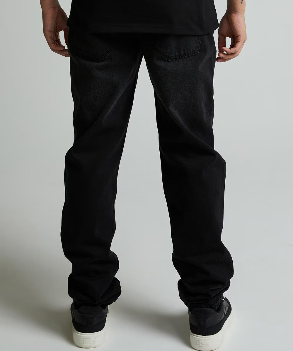 Alessandro Zavetti Lazio Loose Fit Denim Jeans Washed Black