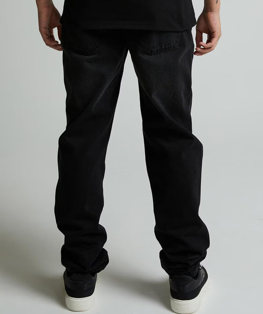 Alessandro Zavetti Lazio Loose Fit Denim Jeans Washed Black
