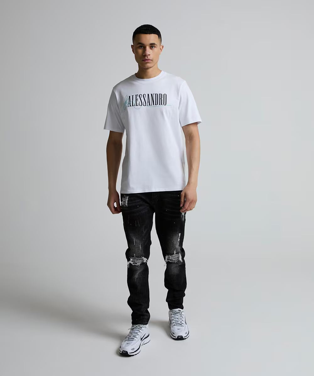 Alessandro Zavetti Pometi T-Shirt Optic White