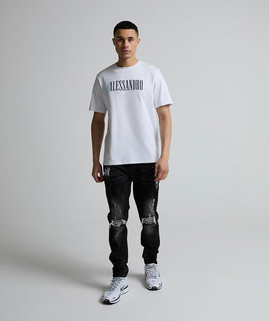 Alessandro Zavetti Pometi T-Shirt Optic White