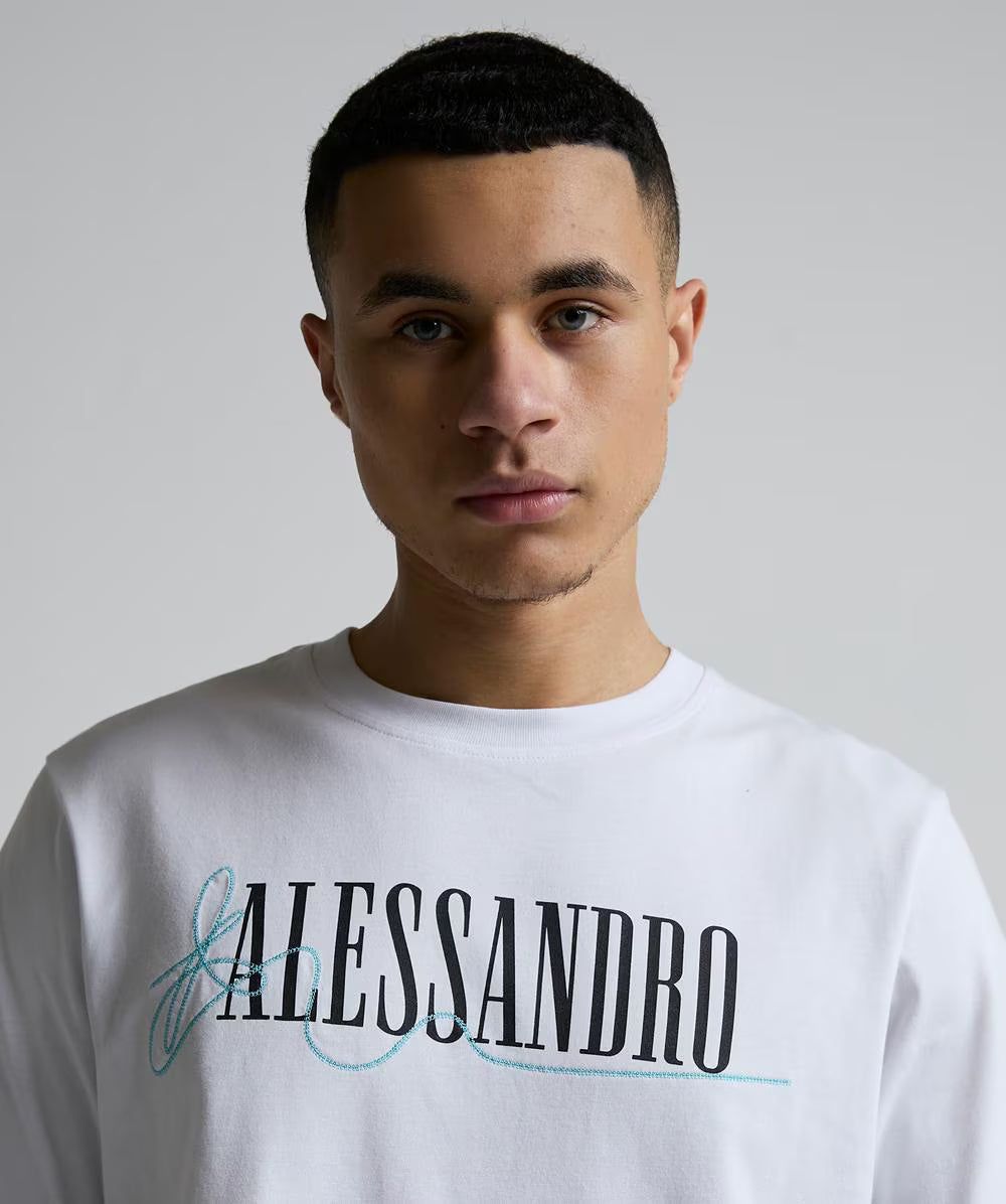 Alessandro Zavetti Pometi T-Shirt Optic White