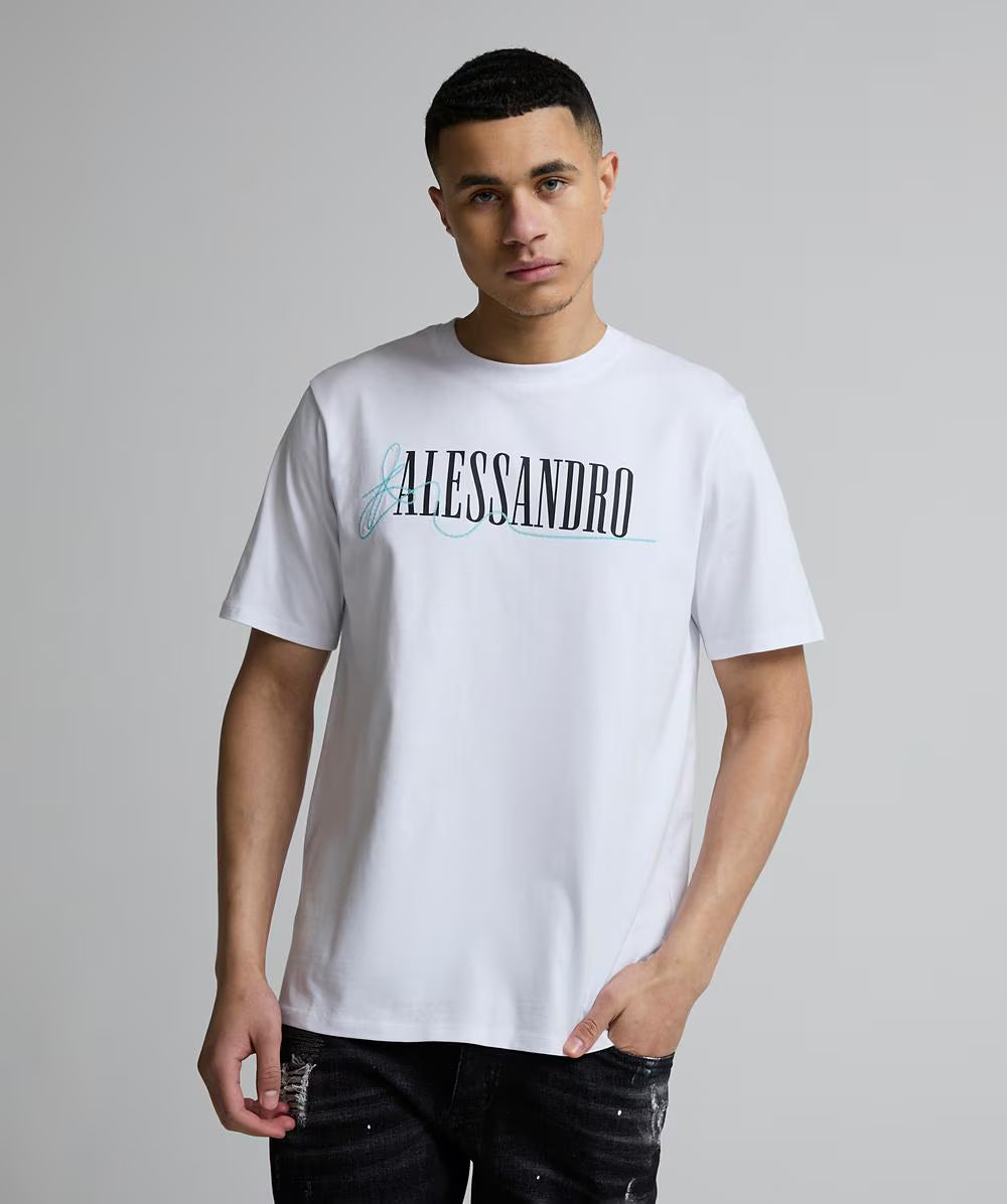 Alessandro Zavetti Pometi T-Shirt Optic White