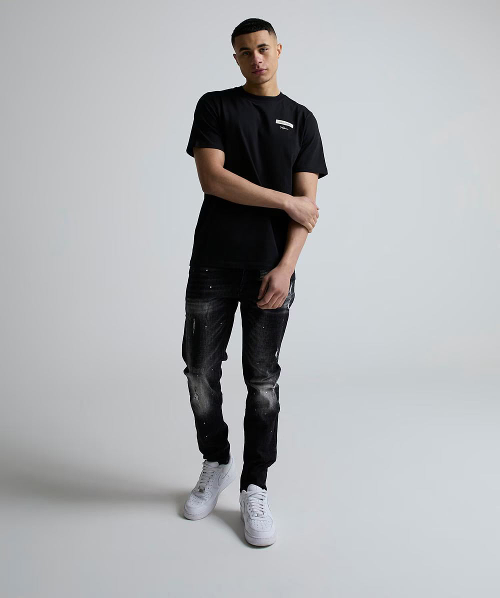 Alessandro Zavetti Cenerello Badge T-Shirt Black