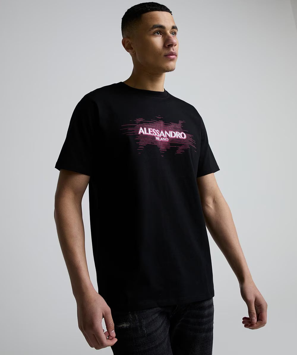 Alessandro Zavetti Vizari T-Shirt Black/Pink