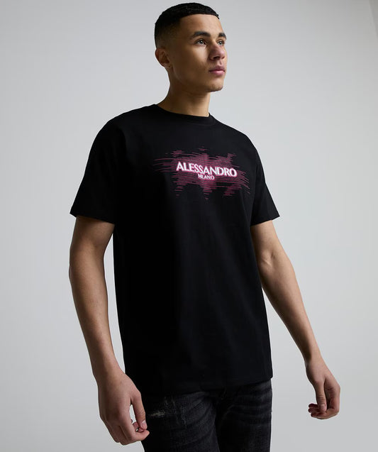 Alessandro Zavetti Vizari T-Shirt Black/Pink