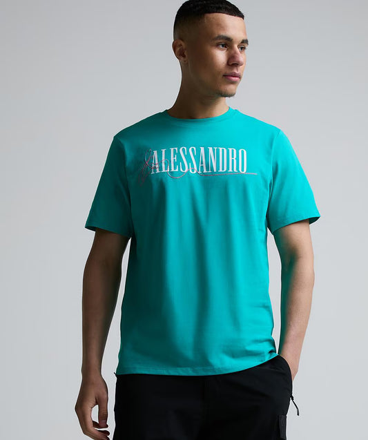 Alessandro Zavetti Pometi T-Shirt Viridelle Green